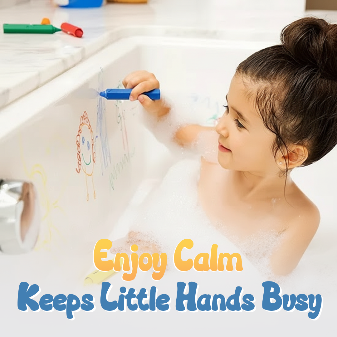 Washable Bath Crayons 6 Pcs Set